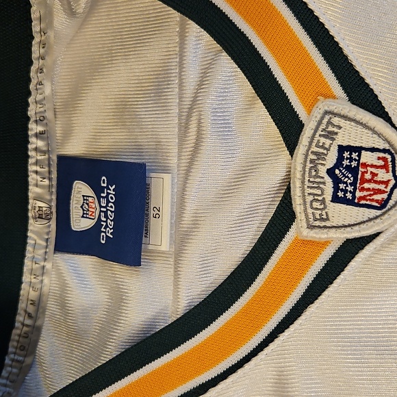 Reebok White and Green Green Bay Packers Team Jersey Aaron Rodgers #12 NFL Brand - Picture 2 of 4